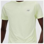 Tricou cu Mânecă Scurtă Bărbați New Balance Sport Essentials Lămâie