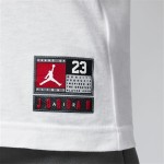 Tricou cu Mânecă Scurtă pentru Copii Jordan Practice Flight Alb