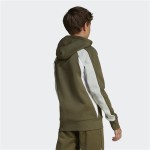 Hanorac cu Glugă Copii Adidas Cb Fl Hd Verde inchis