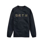 Hanorac fără Glugă Bărbați Burton Crown Weatherproof Pullover Crewneck Negru