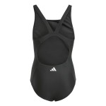 Costum de Baie Fete Adidas 3 Bandas Mid Suit Gy Negru