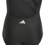 Costum de Baie Fete Adidas 3 Bandas Mid Suit Gy Negru