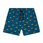 Costum de Baie Bărbați Jimmy Lion Basquiat Batman Albastru