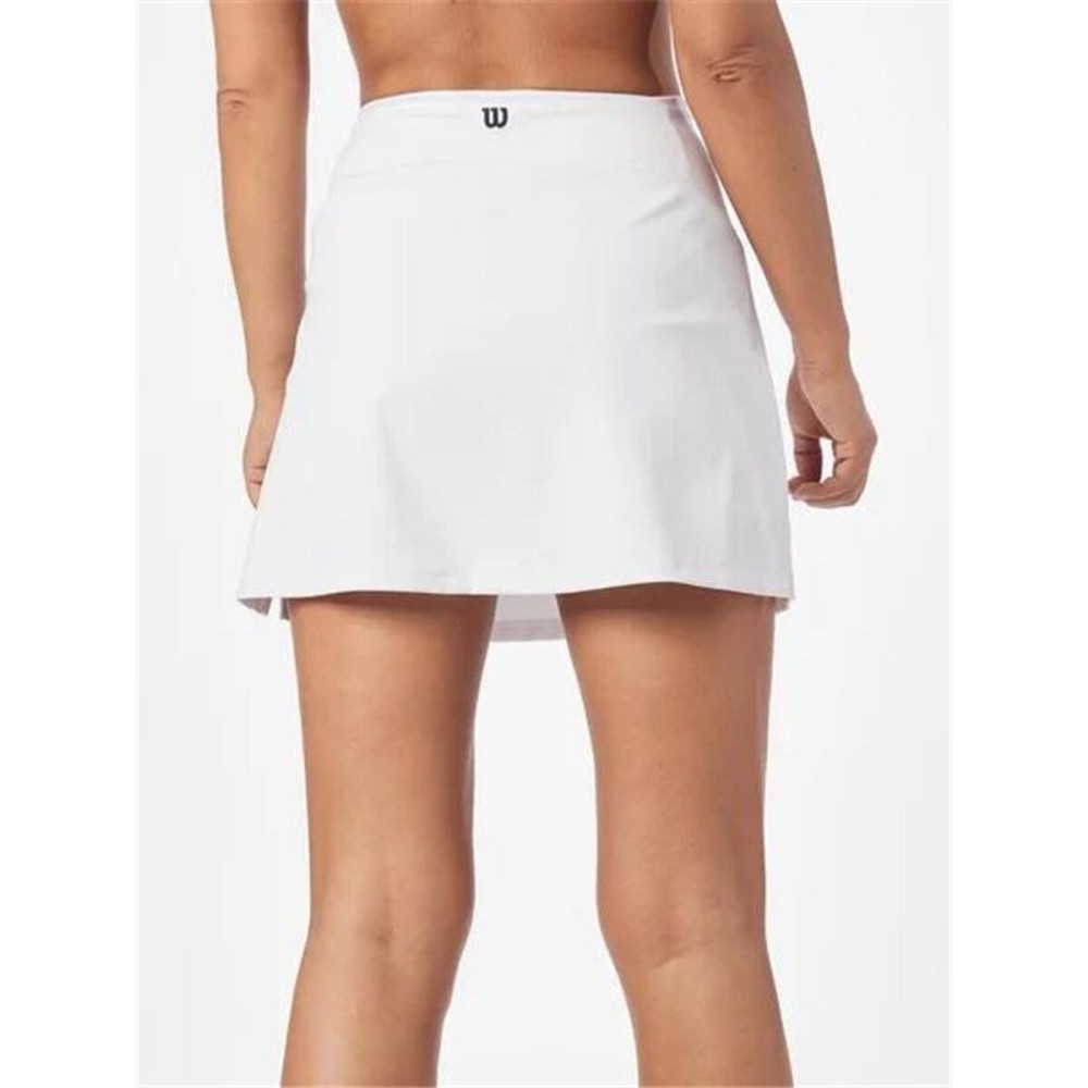 Fustă pentru padel Wilson Team Flat Front Alb