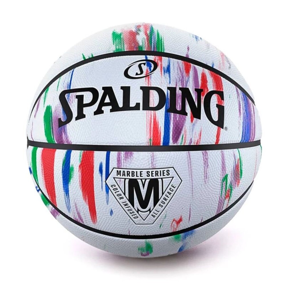 Minge de Baschet Spalding Marble Series Hg Sz7 Alb 7 (Mărimea 7)