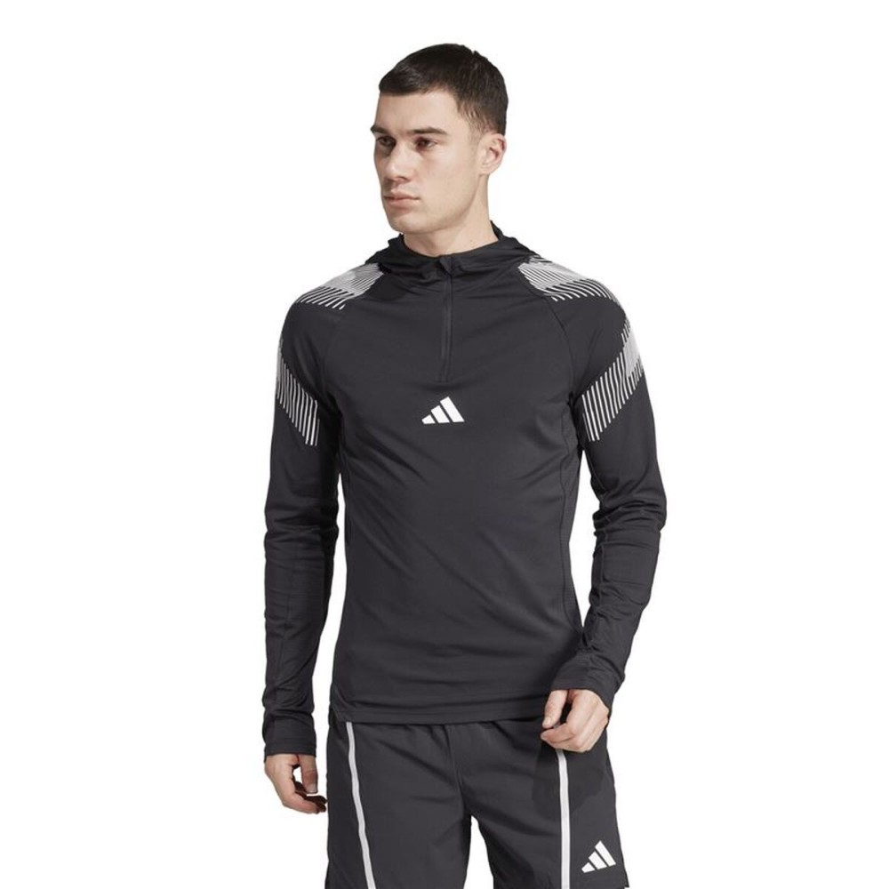 Hanorac cu Glugă Bărbați Adidas Ps Quarter Zip Negru