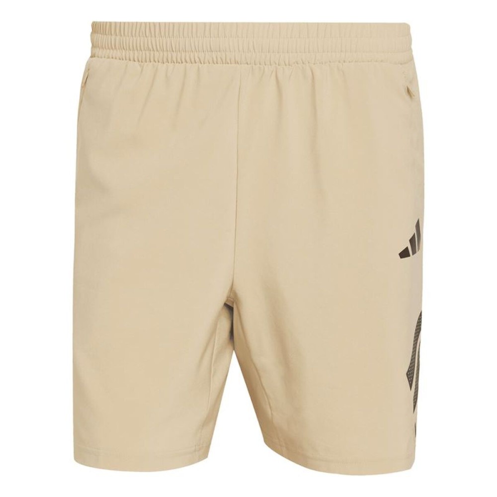 Pantalon Scurt Sport Adidas Gym+ 3 Bandas Short Alb Natural Bărbați