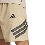 Pantalon Scurt Sport Adidas Gym+ 3 Bandas Short Alb Natural Bărbați