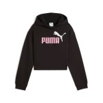 Hanorac cu glugă pentru fete Puma Essentials  Negru