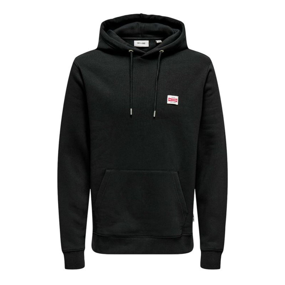 Hanorac cu Glugă Bărbați Only & Sons Onsdawson Reg Hoodie Vd Negru
