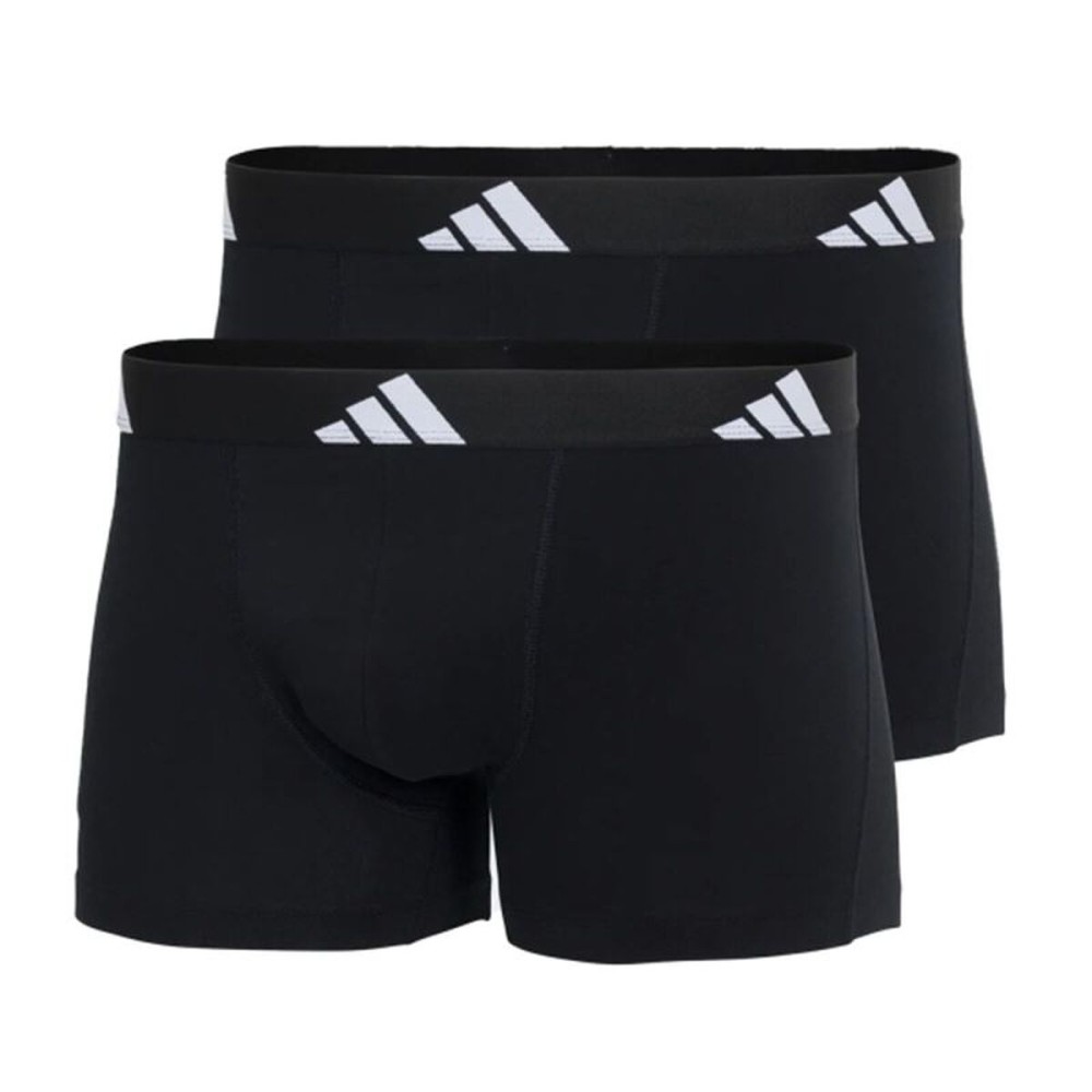 Boxeri pentru bărbați Adidas Active Flex Cotton Negru 2 Unități