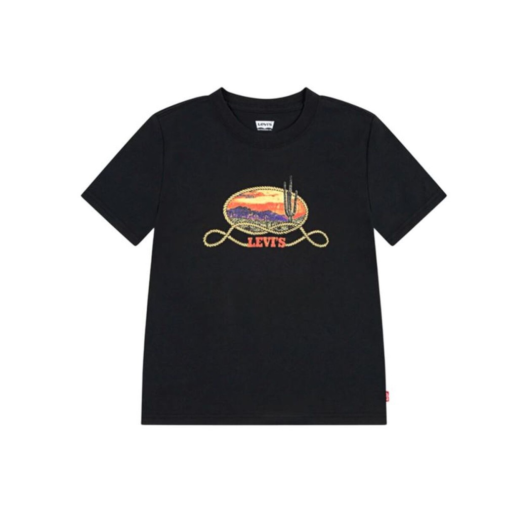 Tricou cu Mânecă Scurtă pentru Copii Levi's 8EN900-G52 Negru