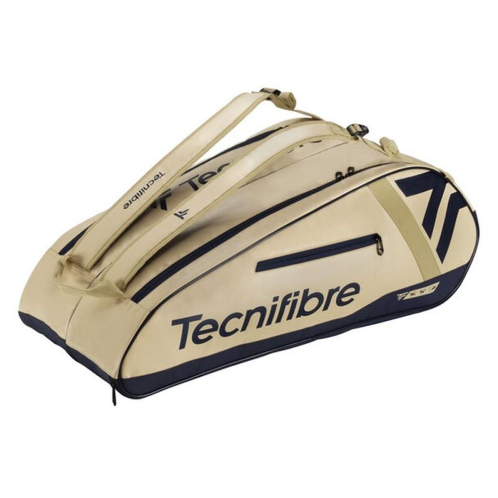 Husă pentru rachetă Tecnifibre Tour Endurance Sand 12R Maro Deschis