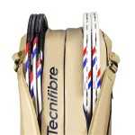 Husă pentru rachetă Tecnifibre Tour Endurance Sand 12R Maro Deschis