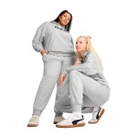 Pantaloni lungi de sport Puma Essentials Small No. 1 Logo Gri deschis Femeie