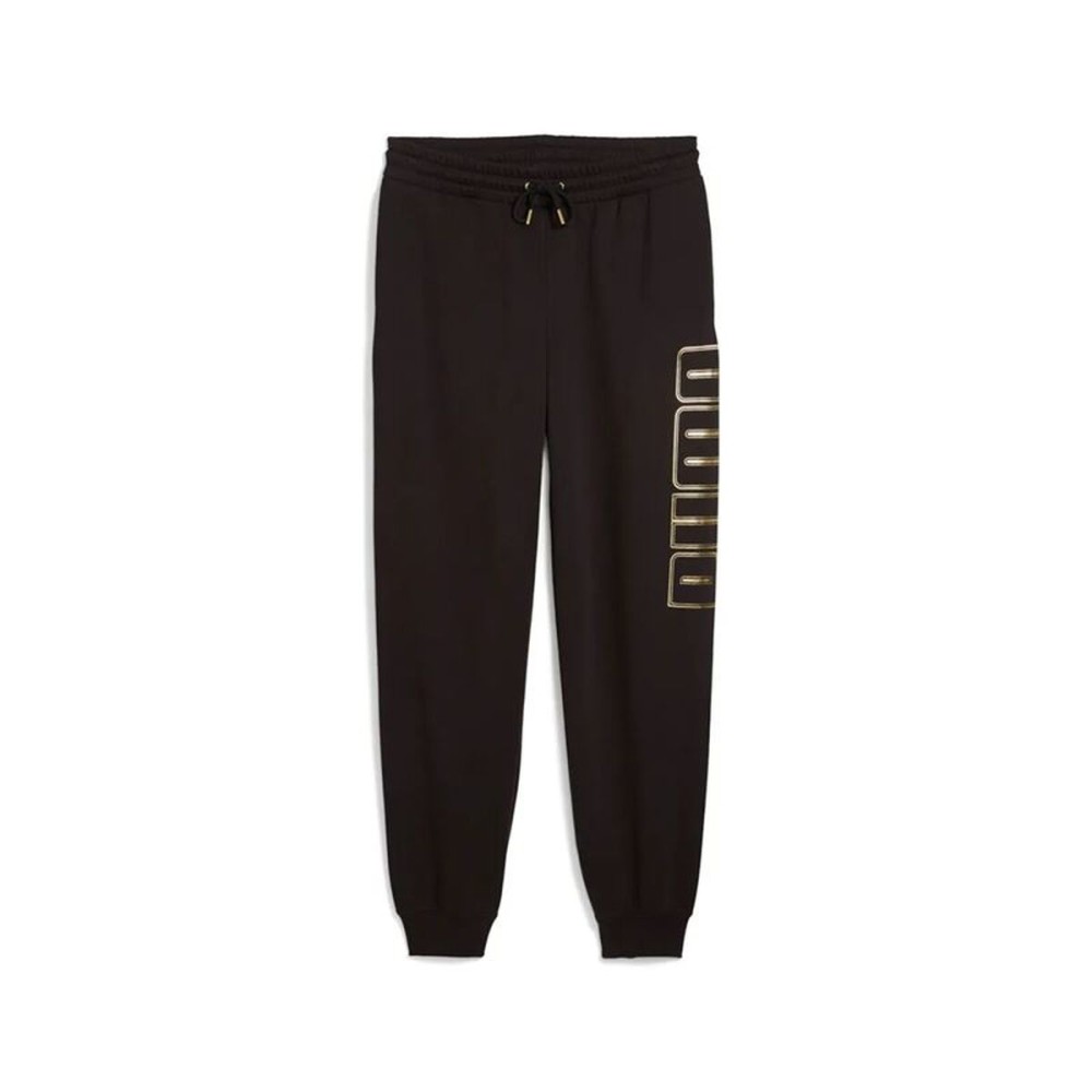 Pantaloni lungi de sport Puma Maximal Metallic Swe Negru Bărbați