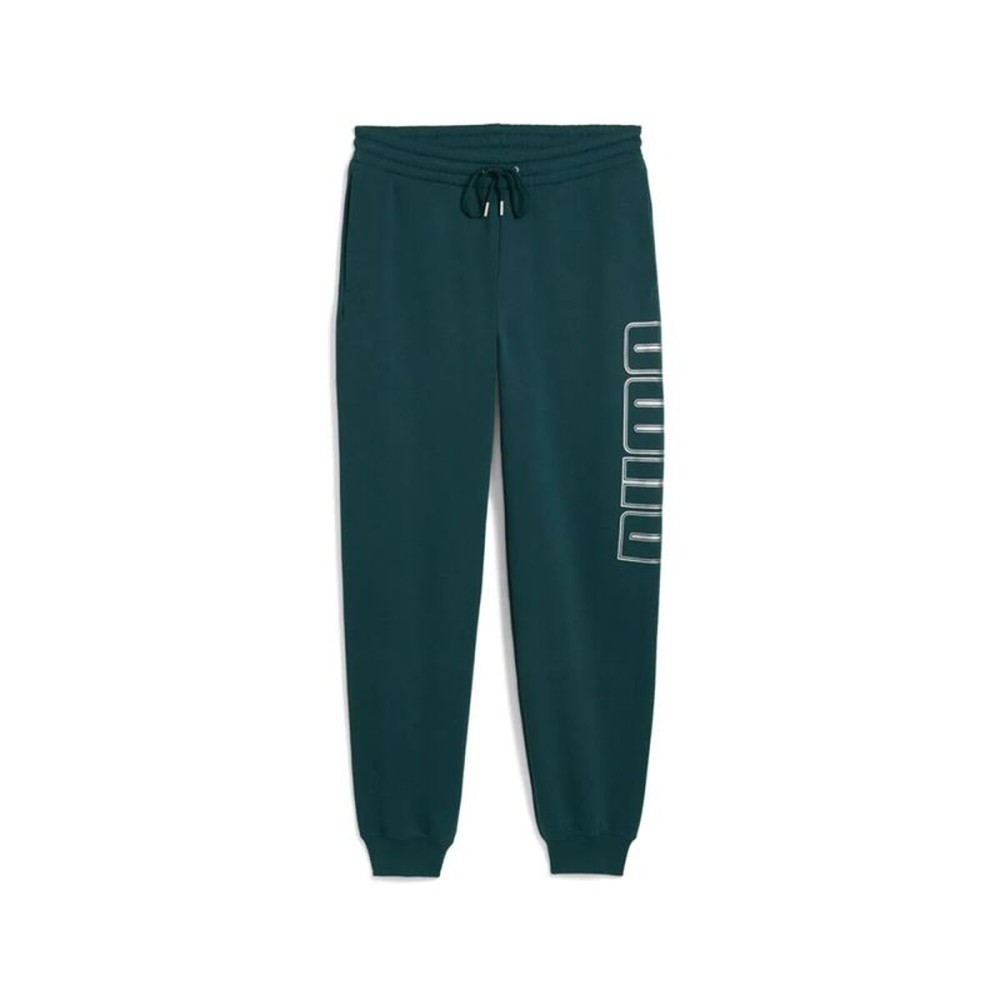 Pantaloni lungi de sport Puma Maximal Metallic Swe Verde Bărbați