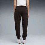 Pantaloni lungi de sport Puma Maximal Metallic Sweatpants Negru Femeie