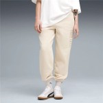 Pantaloni lungi de sport Puma Maximal Metallic Com Bej Femeie