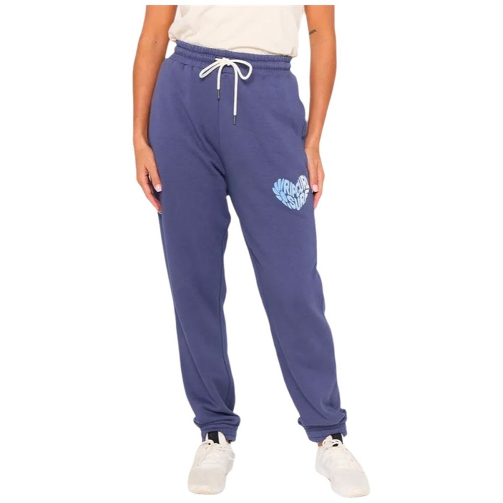 Pantaloni lungi de sport Rip Curl Heart Fleece Trackpant Albastru Femeie