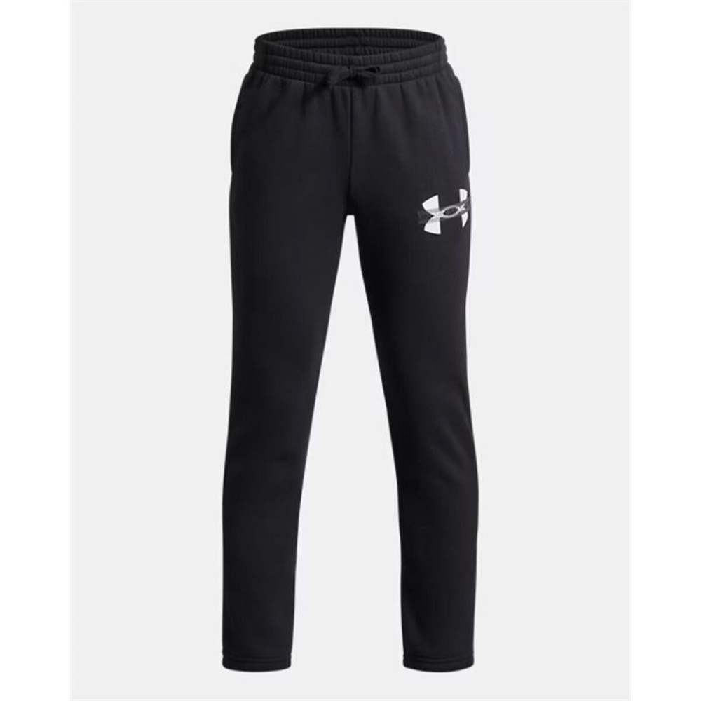 Pantaloni Sport pentru Copii Under Armour Rival Flc Cblck Grphc Jgr Negru