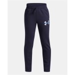 Pantaloni Sport pentru Copii Under Armour Rival Flc Cblck Grphc Jgr Negru