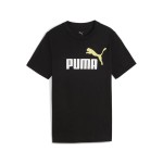 Tricou cu Mânecă Scurtă pentru Copii Puma Essentials 2 Color No.1 Log Negru