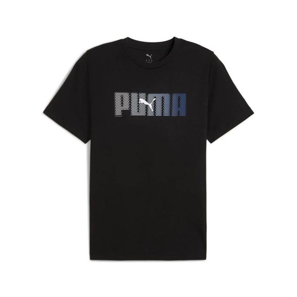 Tricou cu Mânecă Scurtă Bărbați Puma Essentials Logo Lab Negru