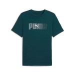 Tricou cu Mânecă Scurtă Bărbați Puma Essentials Logo Lab Albastru