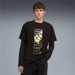 Tricou cu Mânecă Scurtă Bărbați Puma Maximal Metallic Relaxed Tee Negru