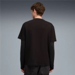 Tricou cu Mânecă Scurtă Bărbați Puma Maximal Metallic Relaxed Tee Negru