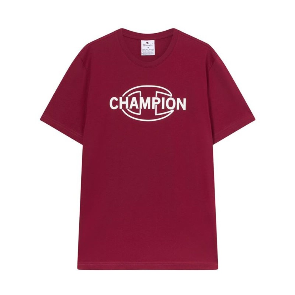 Tricou cu Mânecă Scurtă Bărbați Champion Graphic Shop Roșu Închis