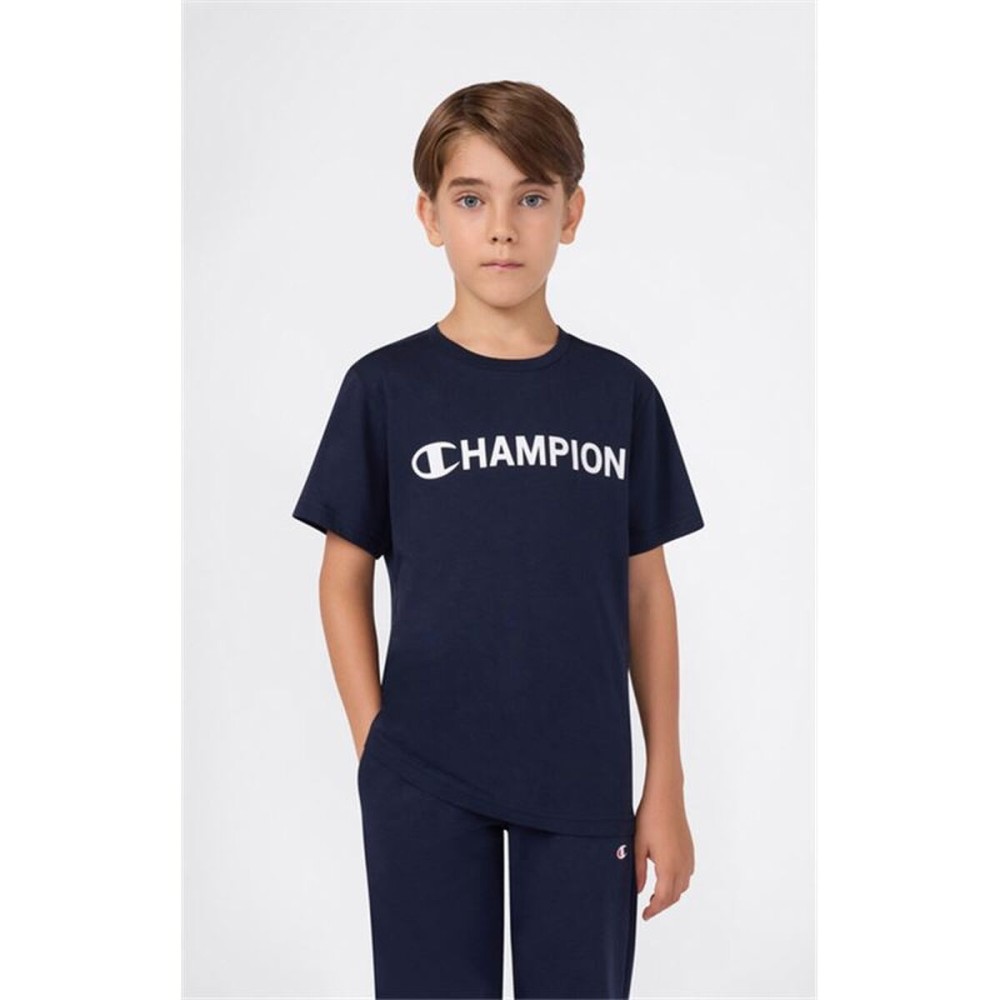 Tricou cu Mânecă Scurtă pentru Copii Champion Graphic Shop Bleumarin