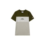 Tricou cu Mânecă Scurtă pentru Copii Champion Icons Plus Măslină