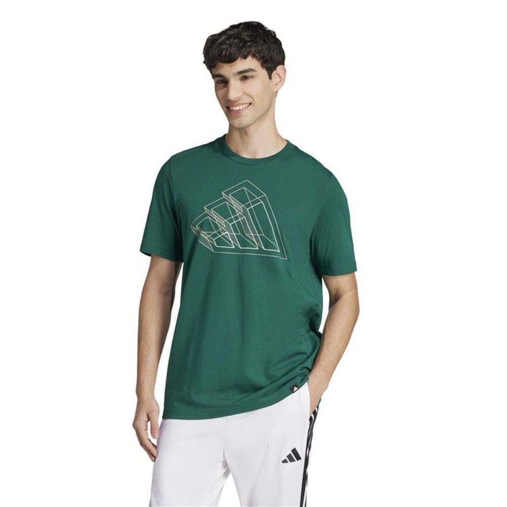 Tricou cu Mânecă Scurtă Bărbați Adidas Fill Verde inchis