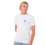 Tricou cu Mânecă Scurtă Bărbați Rip Curl Staple Alb