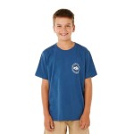 Tricou cu Mânecă Scurtă pentru Copii Rip Curl Stapler Albastru Bleumarin