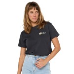 Tricou cu Mânecă Scurtă Femei Rip Curl Waikiki Standard Negru