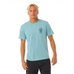 Tricou cu Mânecă Scurtă Bărbați Rip Curl Search Icon Tee Verde