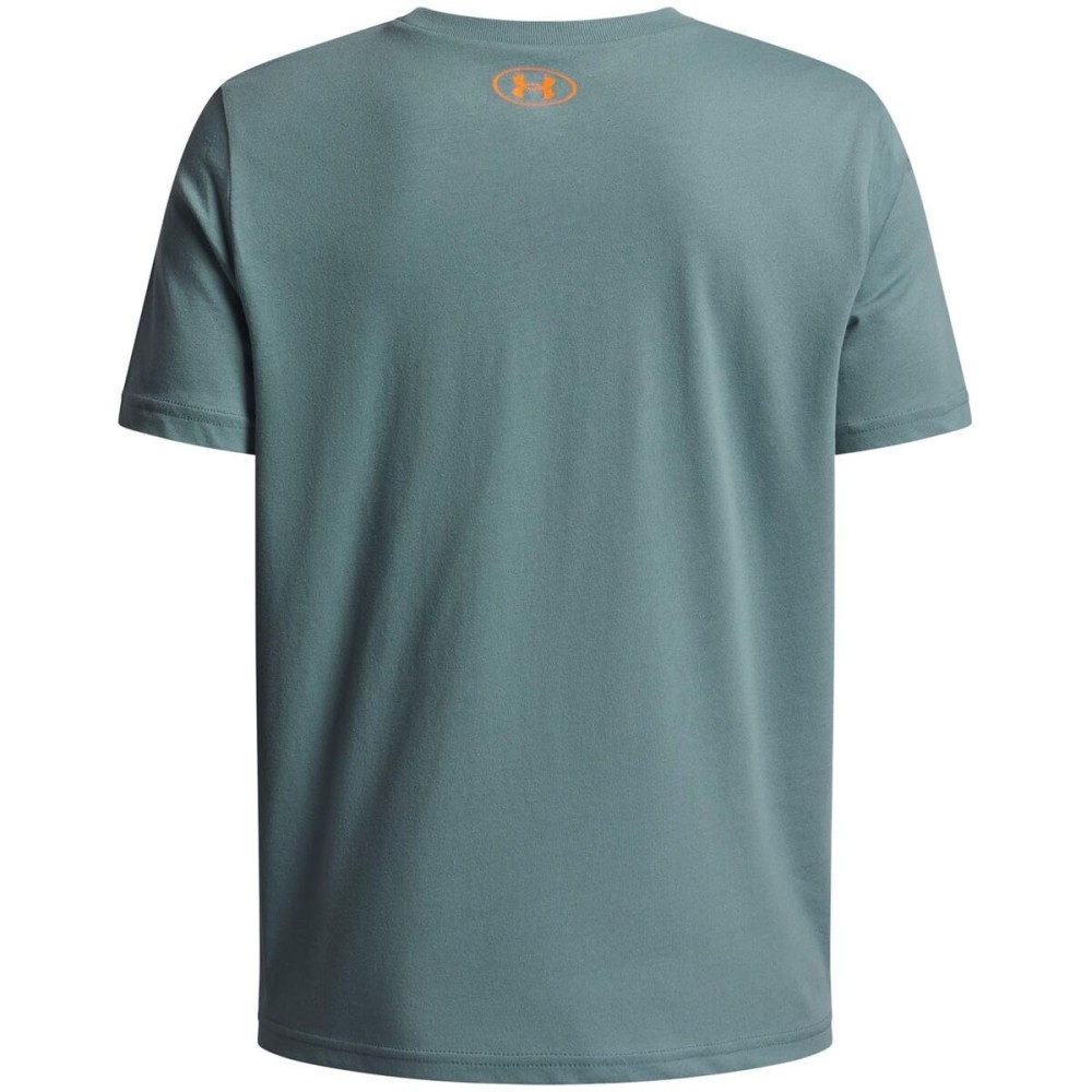 Tricou cu Mânecă Scurtă pentru Copii Under Armour Overlay Wm Ss Verde