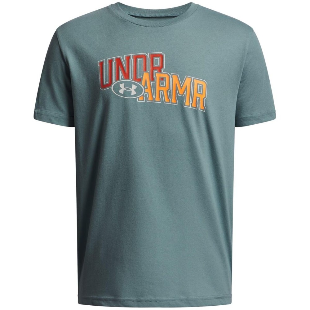 Tricou cu Mânecă Scurtă pentru Copii Under Armour Overlay Wm Ss Verde