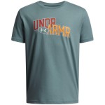 Tricou cu Mânecă Scurtă pentru Copii Under Armour Overlay Wm Ss Verde