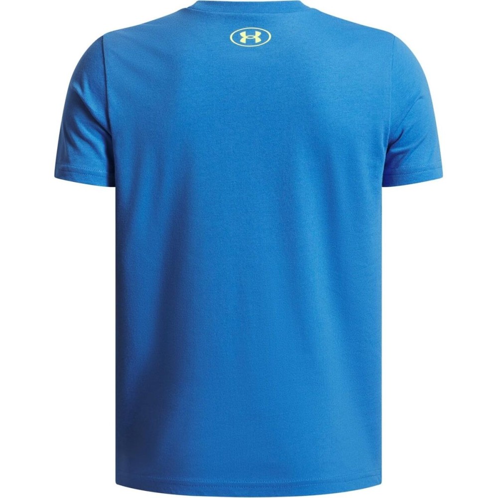 Tricou cu Mânecă Scurtă pentru Copii Under Armour Overlay Wm Ss Albastru
