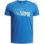 Tricou cu Mânecă Scurtă pentru Copii Under Armour Overlay Wm Ss Albastru