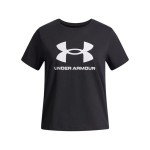 Tricou cu Mânecă Scurtă pentru Copii Under Armour Big Logo Negru