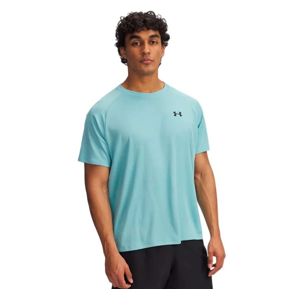 Tricou cu Mânecă Scurtă Bărbați Under Armour Tech Textured Ss Albastru celest