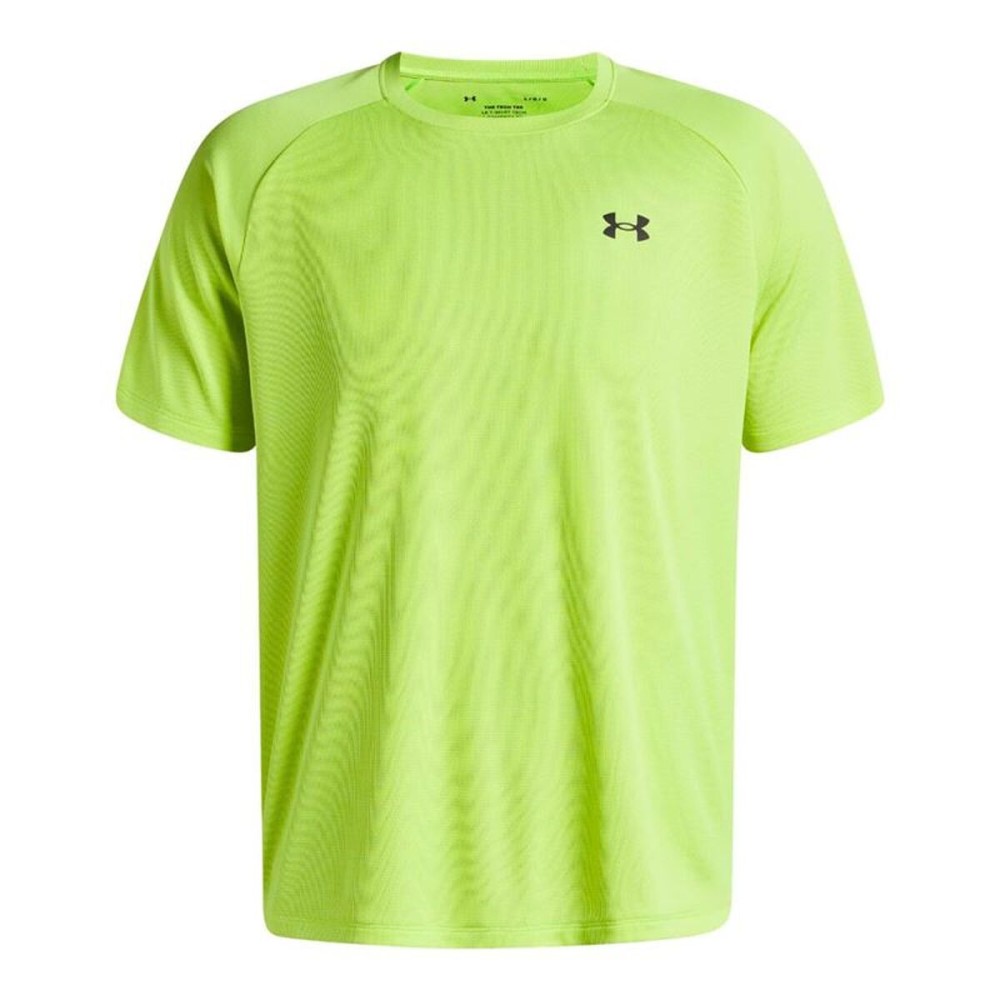 Tricou cu Mânecă Scurtă Bărbați Under Armour Tech Textured Verde lămâie