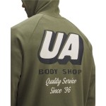 Hanorac cu Glugă Bărbați Under Armour Rival Fleece Hbr Logo Hd Verde inchis