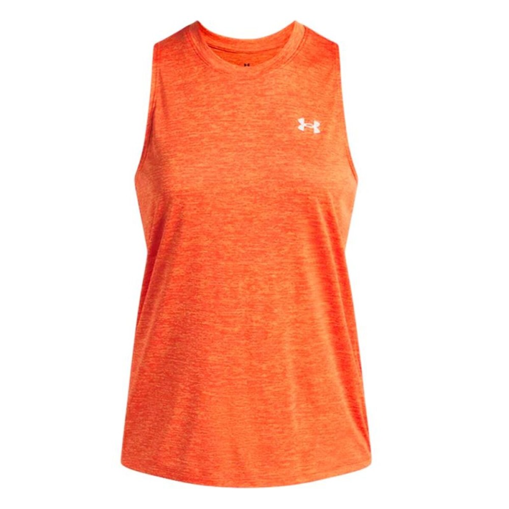 Tricou de Damă fără Mâneci Under Armour Tech Tank Twist Portocaliu Fitness
