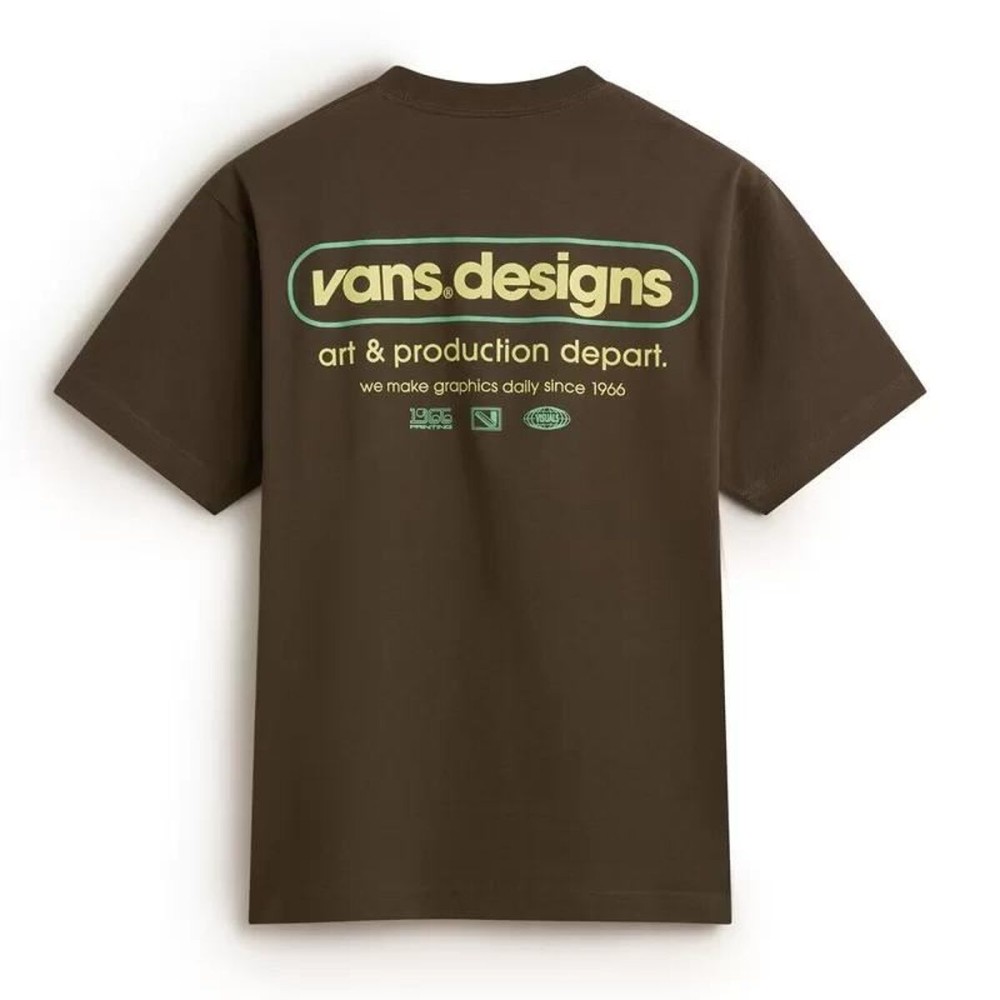 Tricou cu Mânecă Scurtă Bărbați Vans Art Production Maro